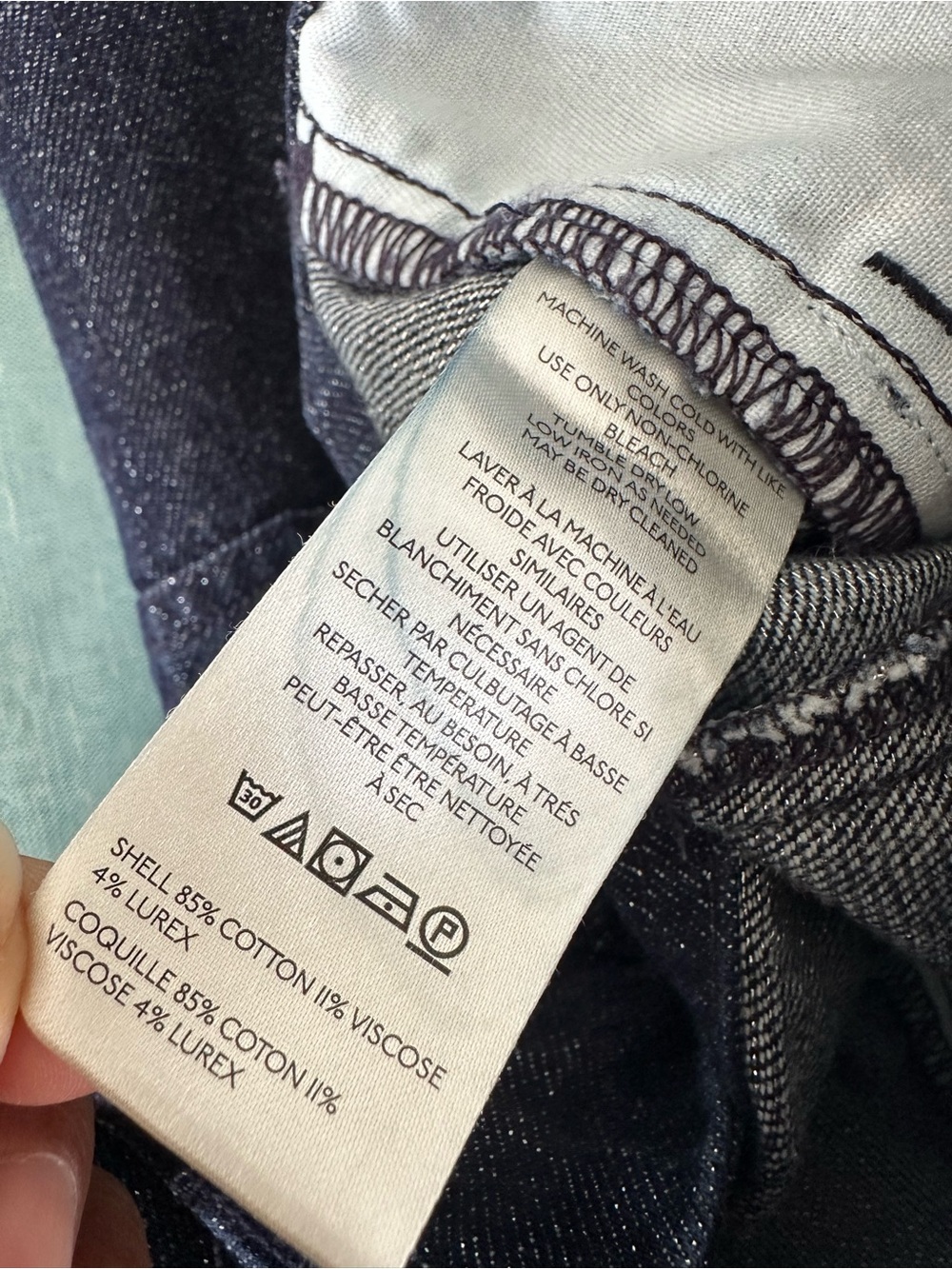 The Adi Mid-Rise Relaxed Flare Pants by Pilcro: Sparkle Edition size 28 - Picture 10 of 15
